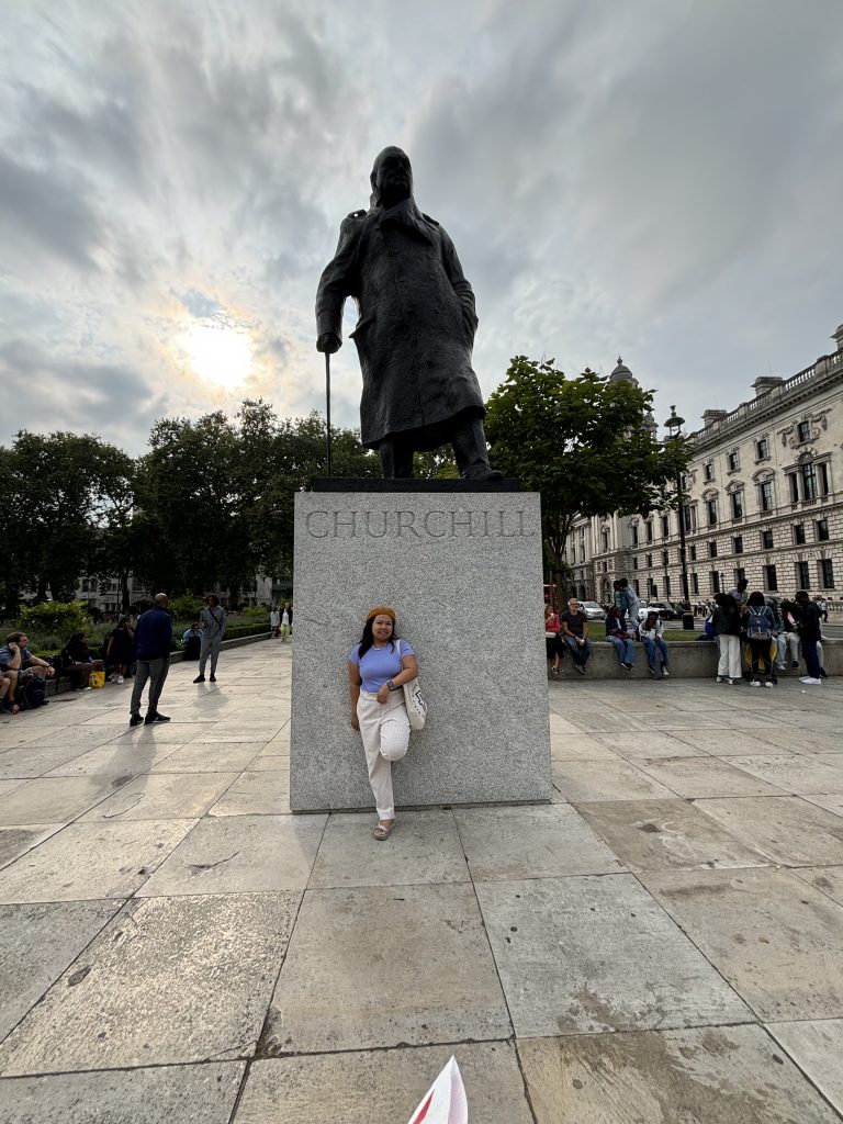 Winston Churchill statue in Parliament Square
